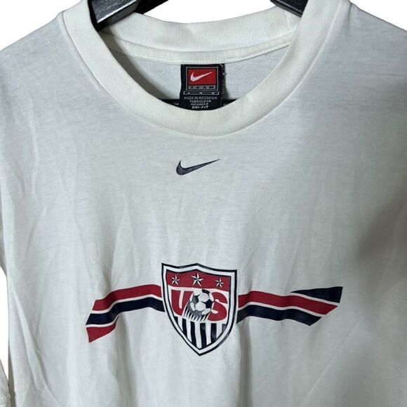 Y2K Nike Center Swoosh US Soccer T Shirt Large - Picture 2 of 4